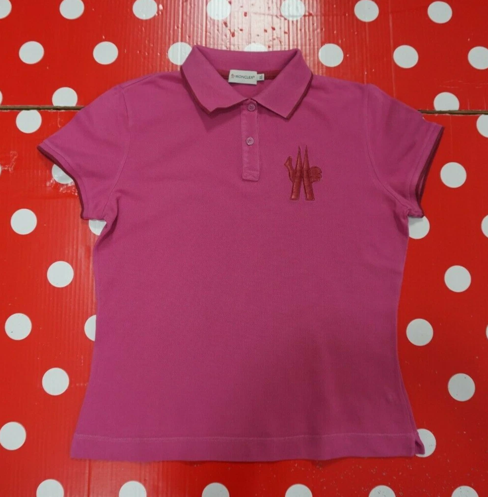 Pink moncler hotsell polo mens