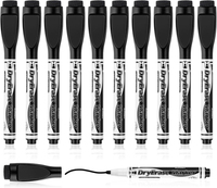 Whiteboard Marker, 10 StüCk Whiteboard Stifte Magnetisch, Schwarz Folienstift Ab