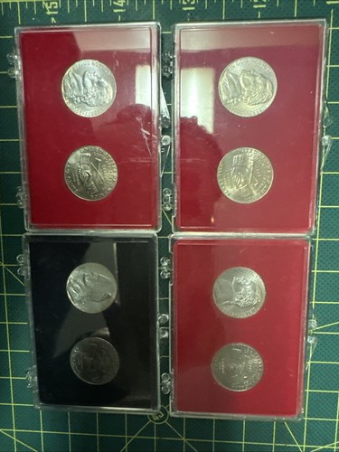 Five Cents Encircled Jefferson Nickel 4 Sets. - Picture 4 of 4