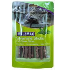 Natural Silvervine Catnip Cat Chew Toy Suit Silvervine Cat Snacks Stick Safety M