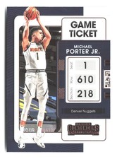 2021-22 Panini Contenders #48 Michael Porter Jr. Game Ticket Bronze