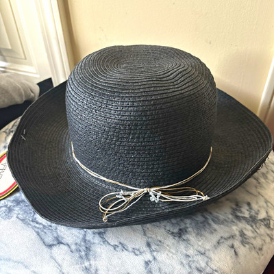 Scala Pronto Women s Black Wide Brim Sun Hat 57 cm Paper/Polyester