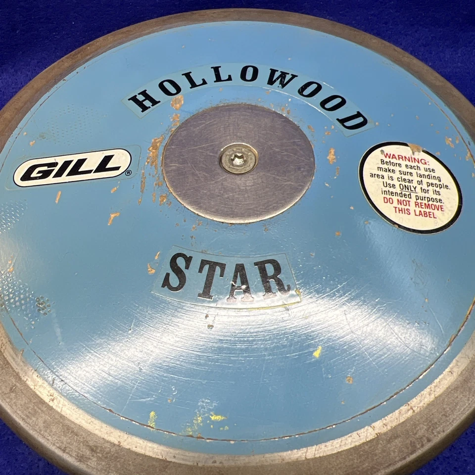 Gill Hollowood Star 1,6 кг деревянный дискус оригинальная краска и этикетки 1988 HS для мальчиков - Изображение 3 из 4