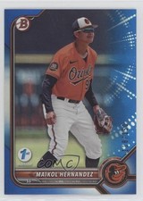 2022 Bowman Draft 1st Edition Blue Foil 118/150 Maikol Hernandez #BD-106 b4d