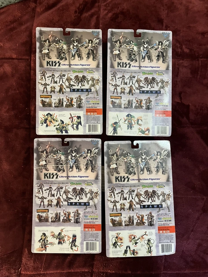 Figuras de acción KISS 1997 McFarlane Ultra - ¡Nuevo en caja las 4! Gene, Paul, Ace y Peter! Foto 2 de 4