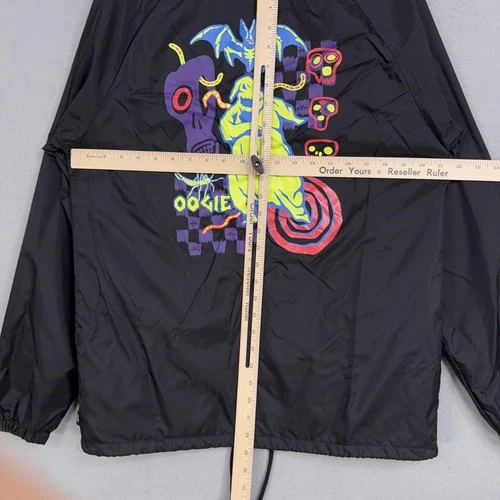 Vans Jacket Mens Medium Black Nightmare Before Christmas Oogie Boogie Coach image 8