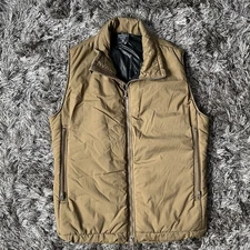 Beyond Clothing Monster Jacket Vest Mens S PCU L7 Full Zip Puffer Tactical Brown