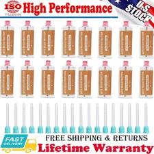 Dental Bite Registration Material Unflavor Fast Set (16 Cartridge&50 Mixing tip)