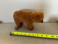 1900s antique STEIFF bear-on-wheels