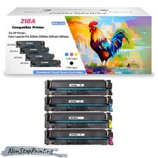 Compatible 218A BKCMY Toner Cartridge for HP Color LaserJet 3201dw 3301fdw