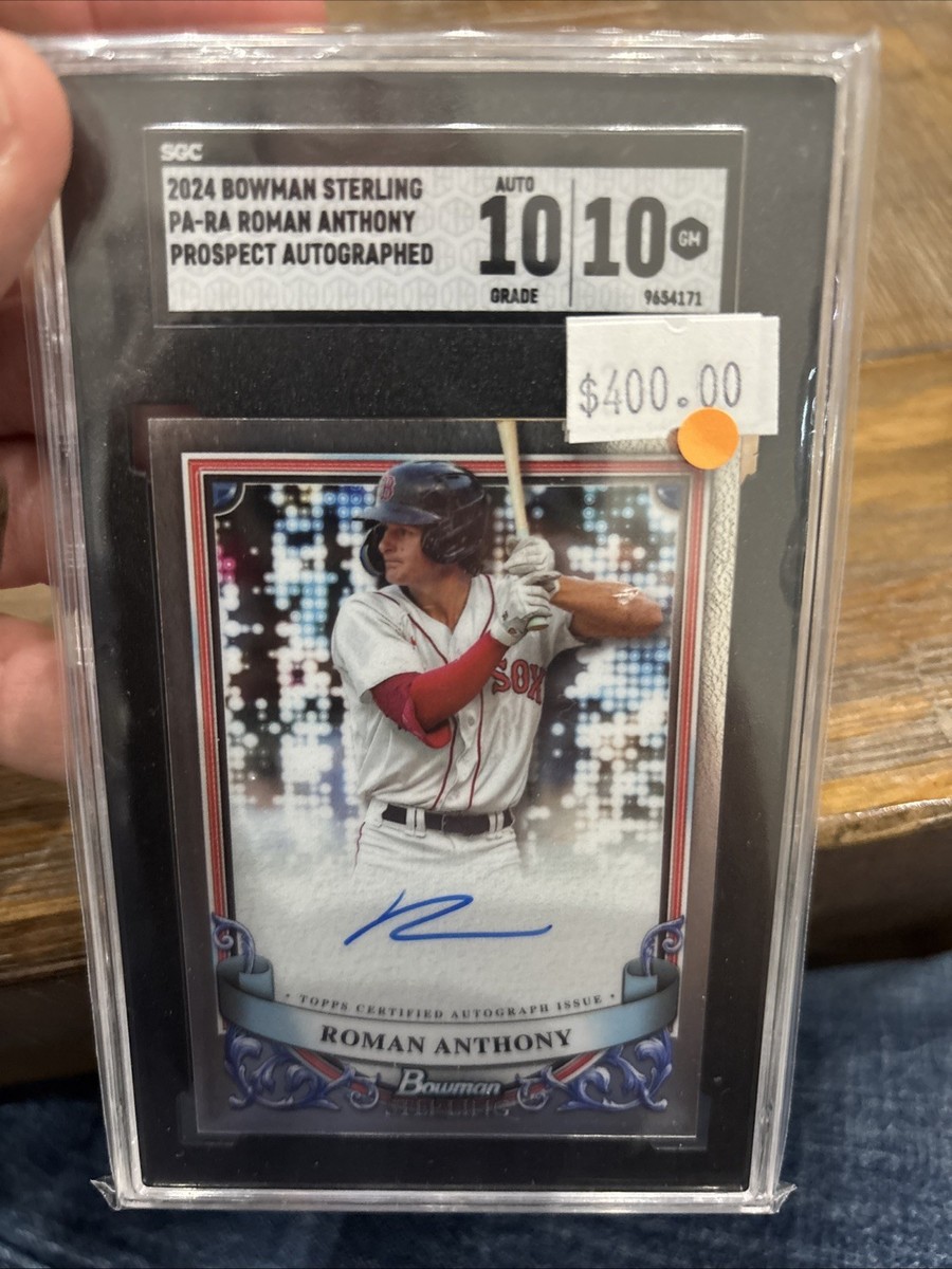 2024 Bowman Sterling Prospect Autographs Roman Anthony #PA-RA SGC 