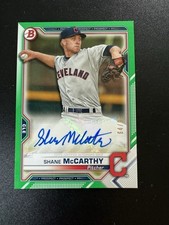 2021 Bowman Shane McCarthy Auto #PAPR-SM Indians Green /99
