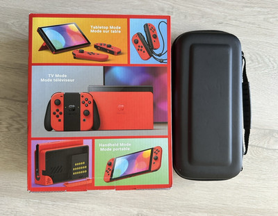 Nintendo Switch OLED Handheld-Konsole 32GB Rot inkl. Joy-Cons, OVP & Case