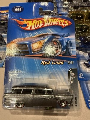 2005 Hot Wheels #098 Red Lines 8 Crate '05 Card Malaysia Base