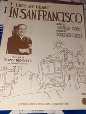 I Left My Heart in San Francisco Tony Bennett 1954 by George Cory Douglass Cross