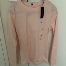 Tommy Hilfiger Sport Women's Sweater Pink Pullover Sleeves Size M