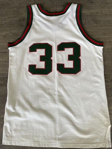 Authentic Mitchell Ness Milwaukee Bucks Kareem Abdul-Jabbar Jersey USA RARE 44 - Picture 7 of 7
