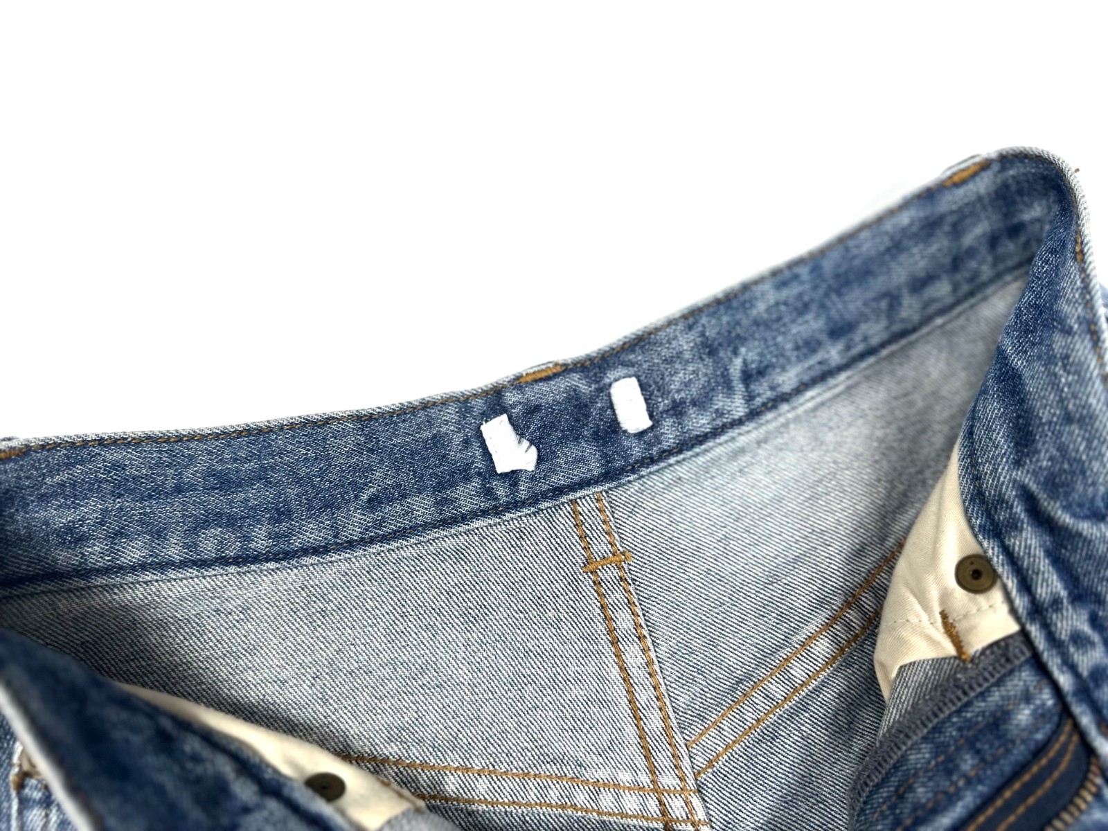 Auth Women's AMERI Blue Wide Straight Denim Short… - image 8