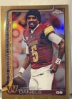 Jayden Daniels 2025 Topps Chrome True Gold # /50 Washington Commanders