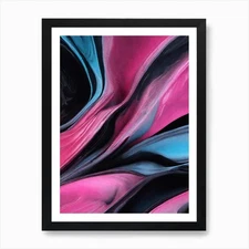 Abstract Layered Pop color Art Prin Framed Wall Art Poster Canvas Print Picture