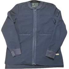 Figs Bellery Technical Collection Full Zip Scrub Jacket Women's Small Navy 43