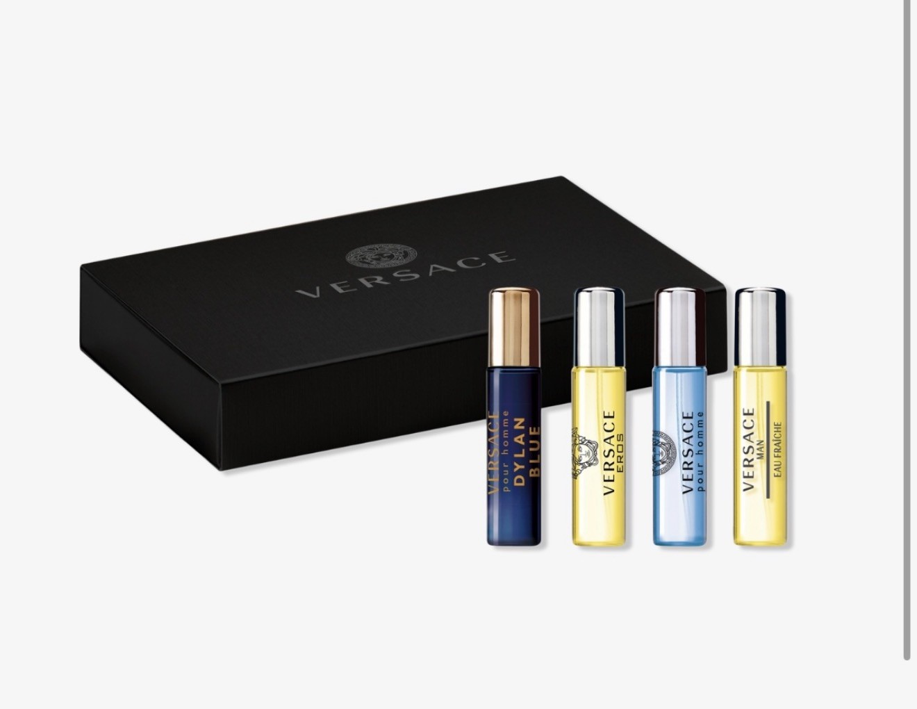 4pc Edt Gift Set Lot 5ml Man Pour Homme Eros Dylan Blue