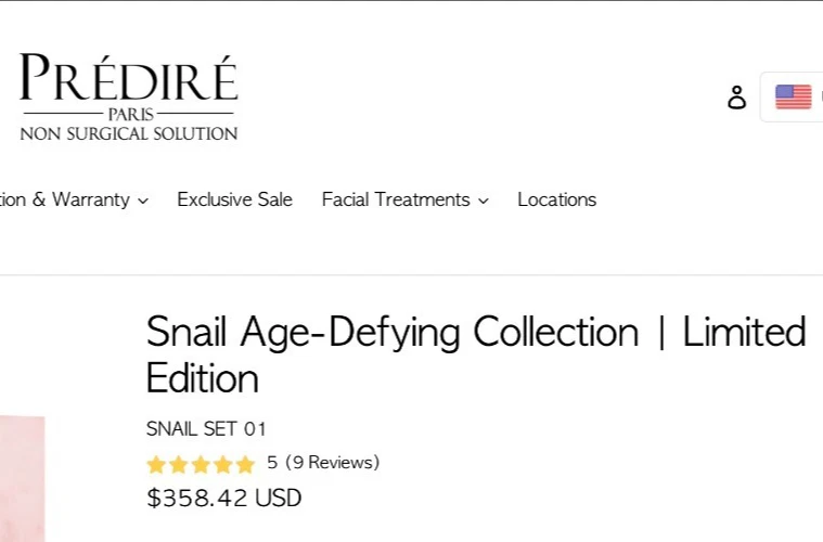 蜗牛抗衰老系列精华凝胶再生面膜爽肤水 MSRP $358 — 第 2/4 张图片