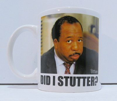 NBC The Office 2020 DID I STUTTER Stanley Hudson Large 20 Oz Coffee Cup Mug