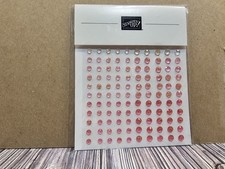Stampin' UP! STRAWBERRY SLUSH & PRETTY IN PINK GEMS 150 PCS 4 mm/5mm