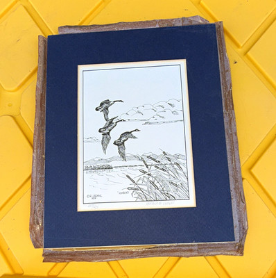 Richard M. Urdahl Honkers 1979 Signed Limited Edition Print Matted & Framed