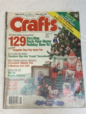 Crafts Magazine Nov 1986 Christmas Holiday Extravaganza Ornaments Thanksgiving
