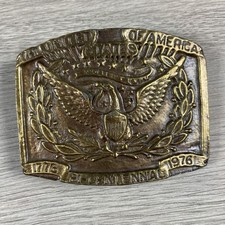 Vtg 70s Bicentennial Eagle Belt Buckle USA American 1776-1976