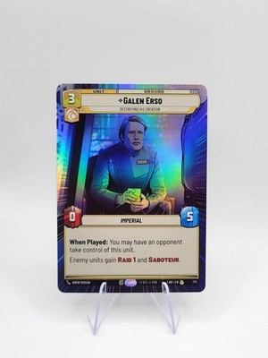 1X-Galen Erso - Destroying His Creation - Hyperspace Foil-SWU07-A Lawless Time-S