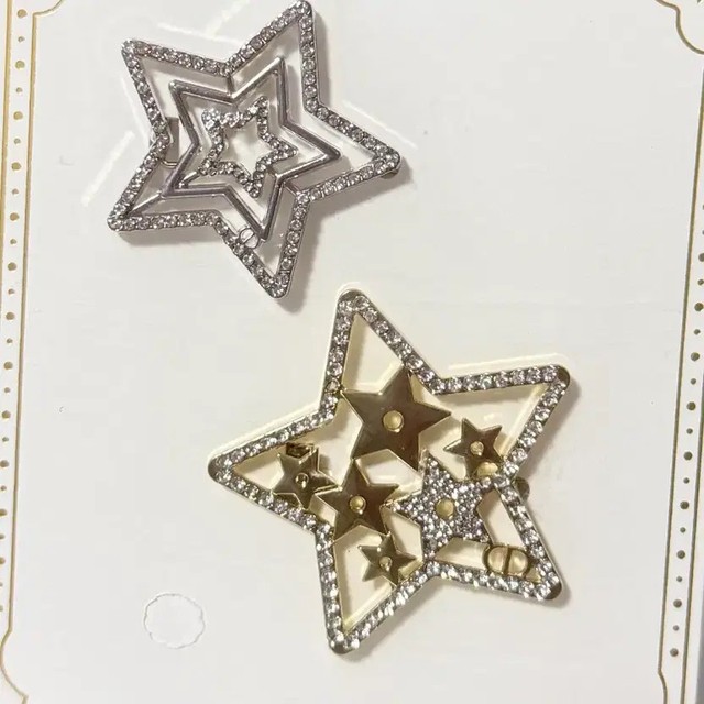 Holiday Hair Pin Set - Sparkling Cubic, Unused, Gift-Ready