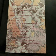 Valentines Day Postcard Gay Poetry Ready To Frame Affordable LAST ONE Rare Max