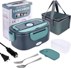 Large Capacity Portable Food Warmer Electric Lunch Box Stainless Steel for Work