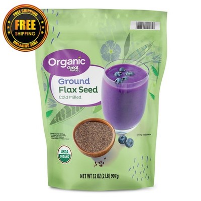 Great Value Organic Ground Flax Seed   32 oz