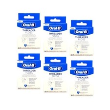 6 Pack - Oral-B Glide Pro-Health Threader Floss 30 Each