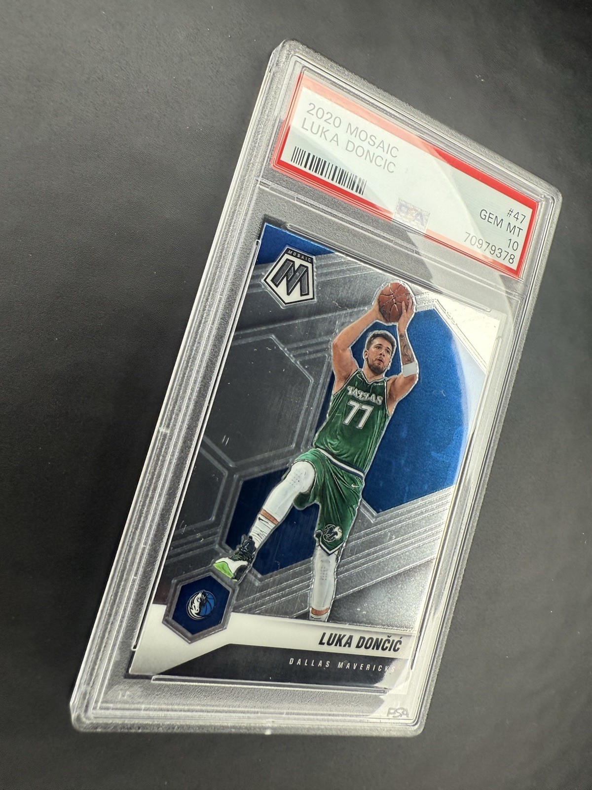 Luka Doncic 2020 Mosaic #47 PSA 10 Gem Mint Dallas Mavericks LA Lakers THRILL view 6