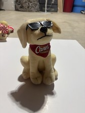 Raising Cane's Plush Dog Advertising Character with Sunglasses Logo Bandana