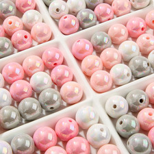16Mm Acrylic Beads 100Pcs Chunk Bubblegum Bead Beads for Pens for Necklace Jewel