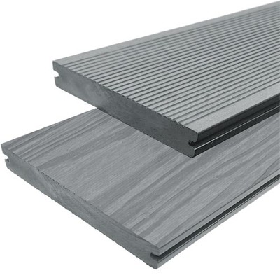 WPC Terrassendielen Massiv Handmuster Muster 20 mm x 15 cm steingrau Premium
