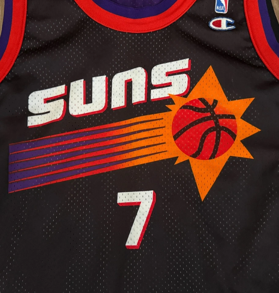 Rare NBA reversible Kevin Johnson Suns 90s jersey size M L Champion basketball - Image 4 of 4