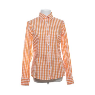 Different Fashion, Hemd, Größe: L, Orange/Weiß, Baumwolle/Elasthan/Polyamid #OWh