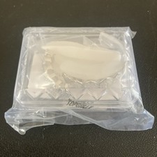 Vampire Fangs Grillz Silver Tone Bottom Teeth Canine Fang Slim Front Bar Grills