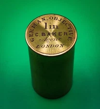 Antique Seibert Brass No. 1 Microscope Objective C. Baker Agent