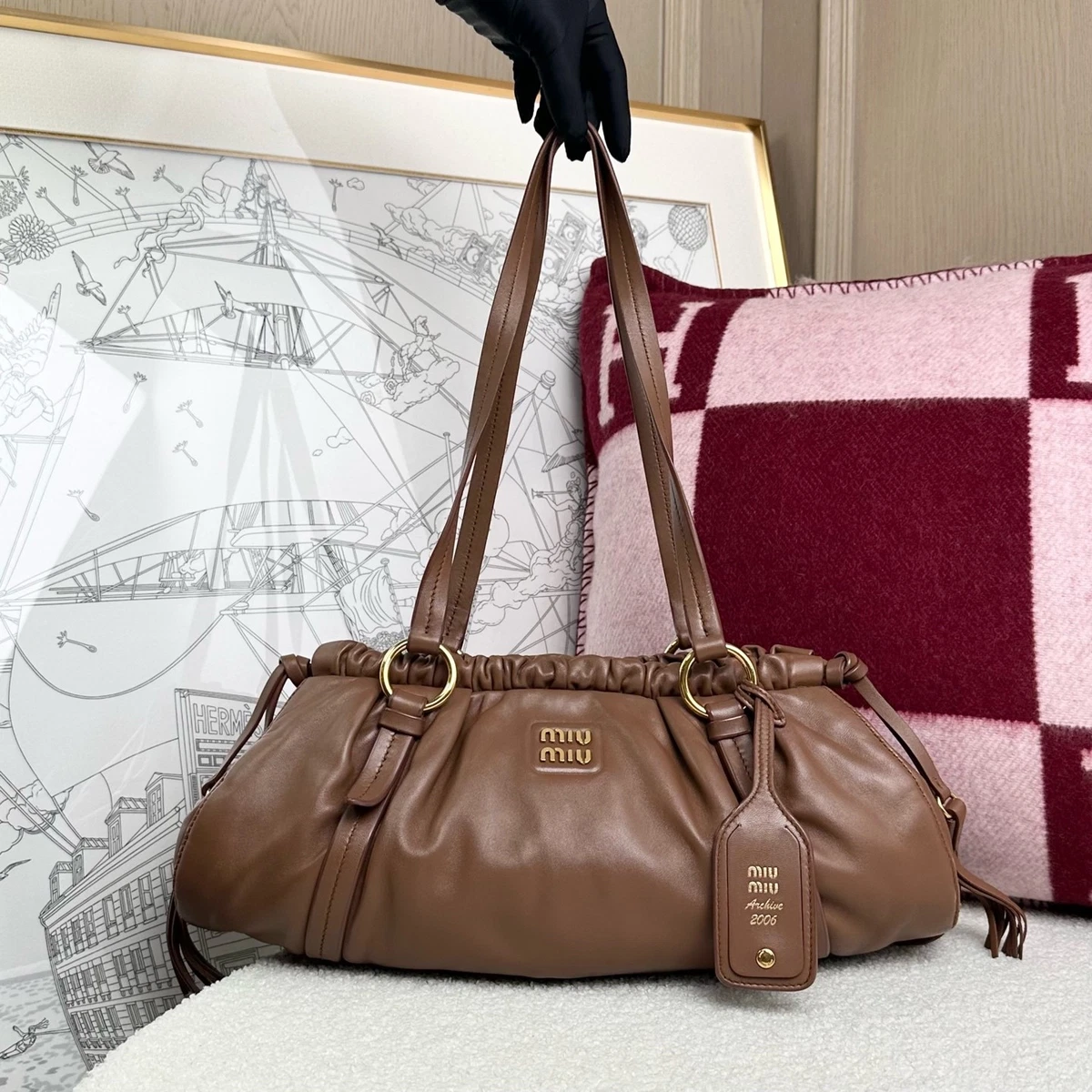 25+ Miu Miu Large Zip Bags & Handbags for Women for sale | Updated