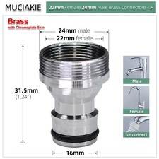 Brass Tap Connector Adaptor Universal Garden Tools Water Fit Hose Pipe Outdoor