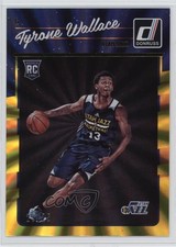 2016-17 Panini Donruss Rookies Yellow Holo Laser 23/25 Tyrone Wallace #197 09br