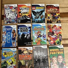 Nintendo Wii Lot of 12 Manuals-No Games Mario, Acme, Rock Band, Tony Hawk,